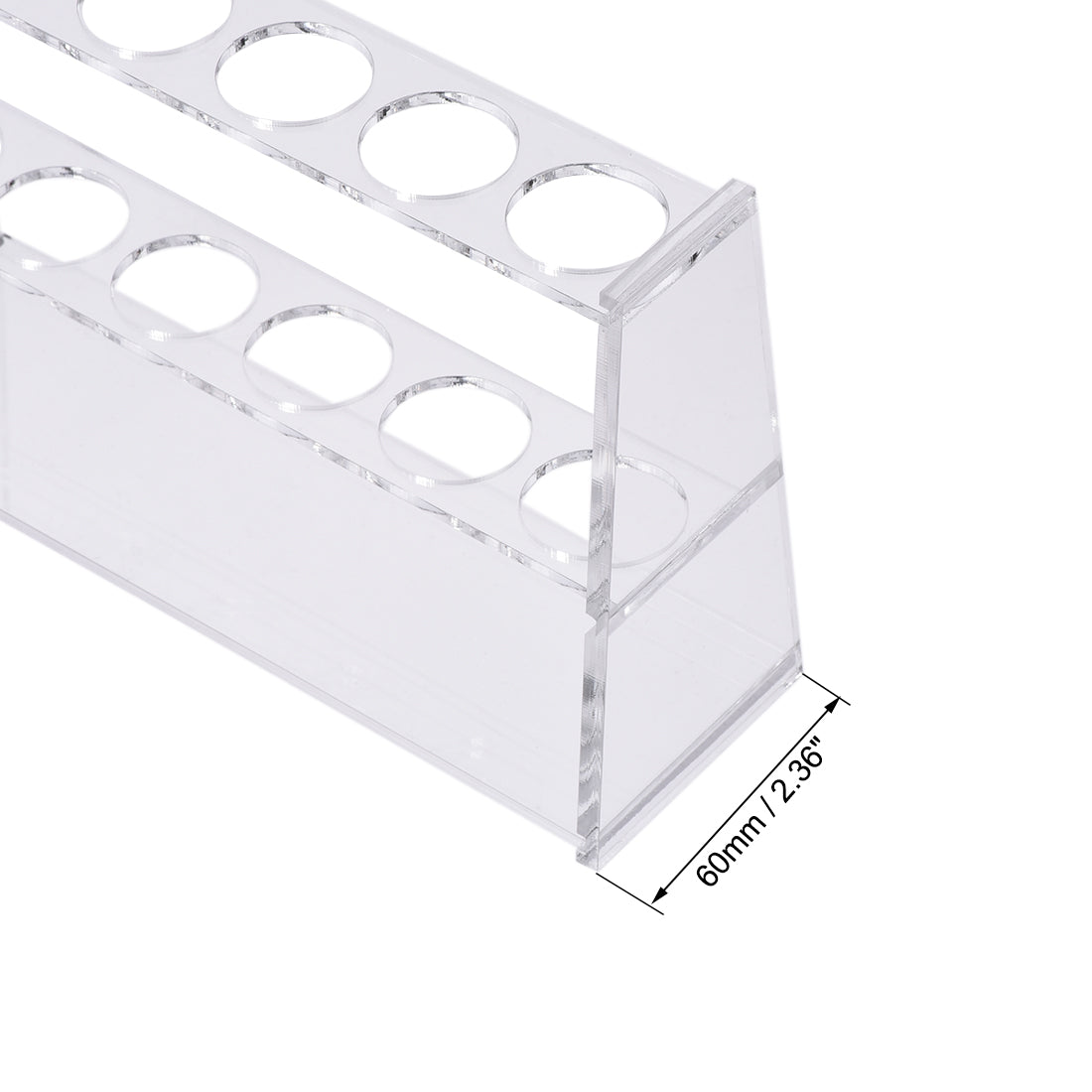 uxcell Uxcell Acrylic Test Tube Holder Rack 6 Wells for 50ml Centrifuge Tubes Clear