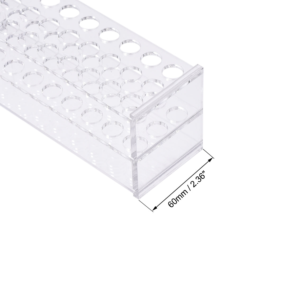 uxcell Uxcell Acrylic Test Tube Holder Rack 3x10 Wells for 11-13mm Centrifuge Tubes Clear