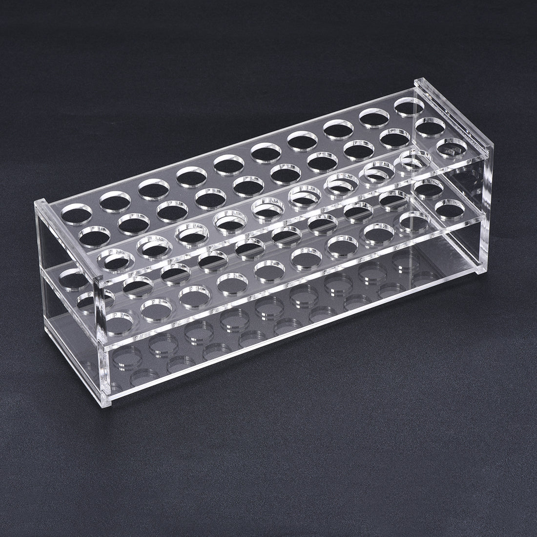 uxcell Uxcell Acrylic Test Tube Holder Rack 3x10 Wells for 11-13mm Centrifuge Tubes Clear