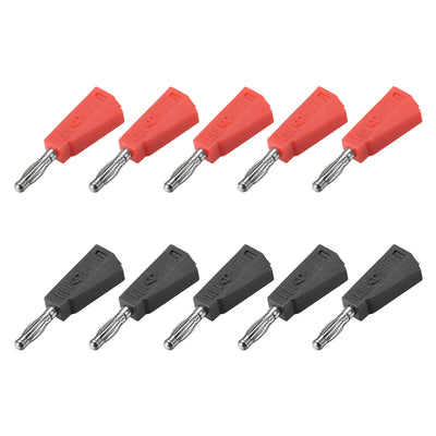 uxcell Uxcell 4mm Banana Speaker Wire Cable Plugs Connectors 2 Colors 20A Jack Connector 5pcs