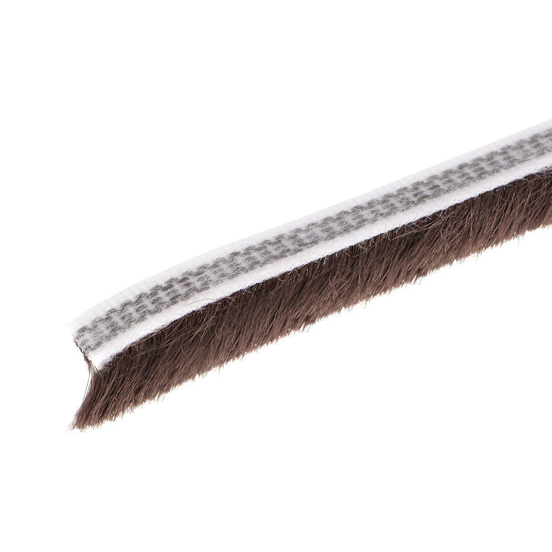 Uxcell Uxcell Brush Weather Stripping,Adhesive Felt Door Seal Strip Pile Weatherstrip Door Sweep Brush for Door Window 590.6Inch L x 0.6Inch W(15000mm x 15mm)Brown