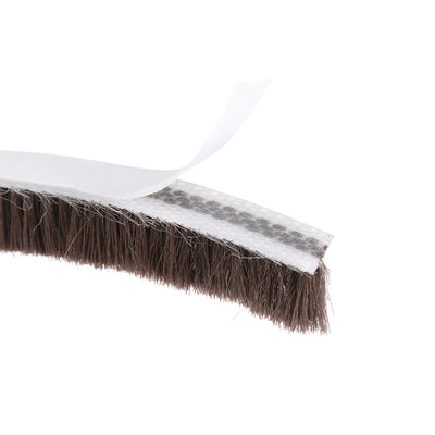 Harfington Uxcell Brush Weather Stripping, Adhesive Felt Door Seal Strip Pile Weatherstrip Door Sweep Brush