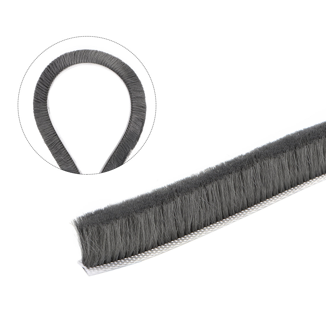 uxcell Uxcell Brush Weather Stripping, Adhesive Felt Door Seal Strip Pile Weatherstrip Door Sweep Brush for Door Window