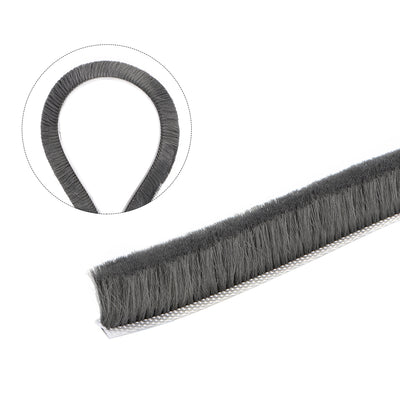 Harfington Uxcell Brush Weather Stripping, Adhesive Felt Door Seal Strip Pile Weatherstrip Door Sweep Brush for Door Window