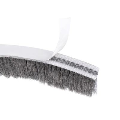 Harfington Uxcell Brush Weather Stripping, Adhesive Felt Door Seal Strip Pile Weatherstrip Door Sweep Brush