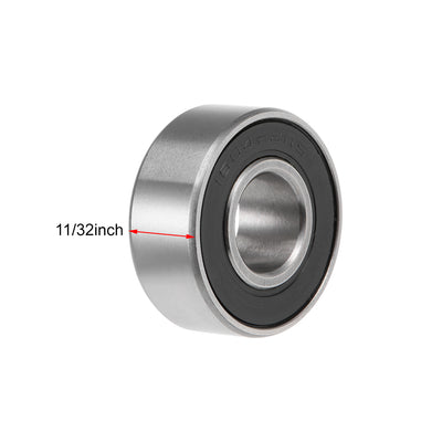Harfington Uxcell Deep Groove Ball Bearings Inches Double Sealed Chrome Steel ABEC1 Z2