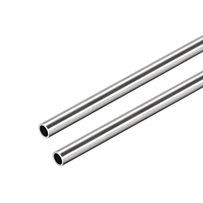 Harfington Uxcell 304 Stainless Steel Round Tubing 5mm OD 1mm Wall Thickness 250mm Length Seamless Straight Pipe Tube 2 Pcs