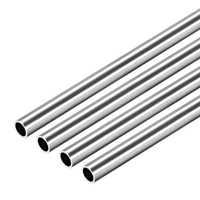 Harfington Uxcell 304 Stainless Steel Round Tubing 6mm OD 0.6mm Wall Thickness 250mm Length Seamless Straight Pipe Tube 4 Pcs