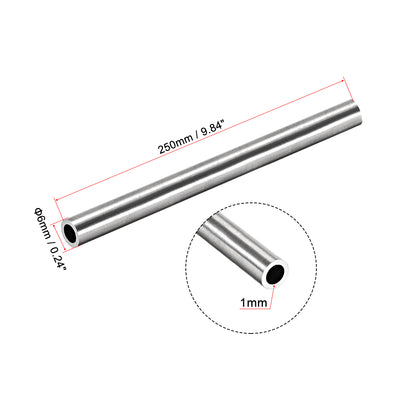 Harfington Uxcell 304 Stainless Steel Round Tubing Seamless Straight Tube