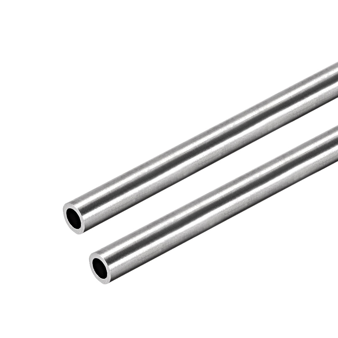 uxcell Uxcell 304 Stainless Steel Round Tubing 6mm OD 1mm Wall Thickness 250mm Length Seamless Straight Pipe Tube 2 Pcs