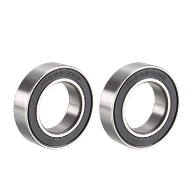 uxcell Uxcell 16277-2RS Deep Groove Ball Bearings Z2 16x27x7mm Double Sealed Chrome Steel 2pcs