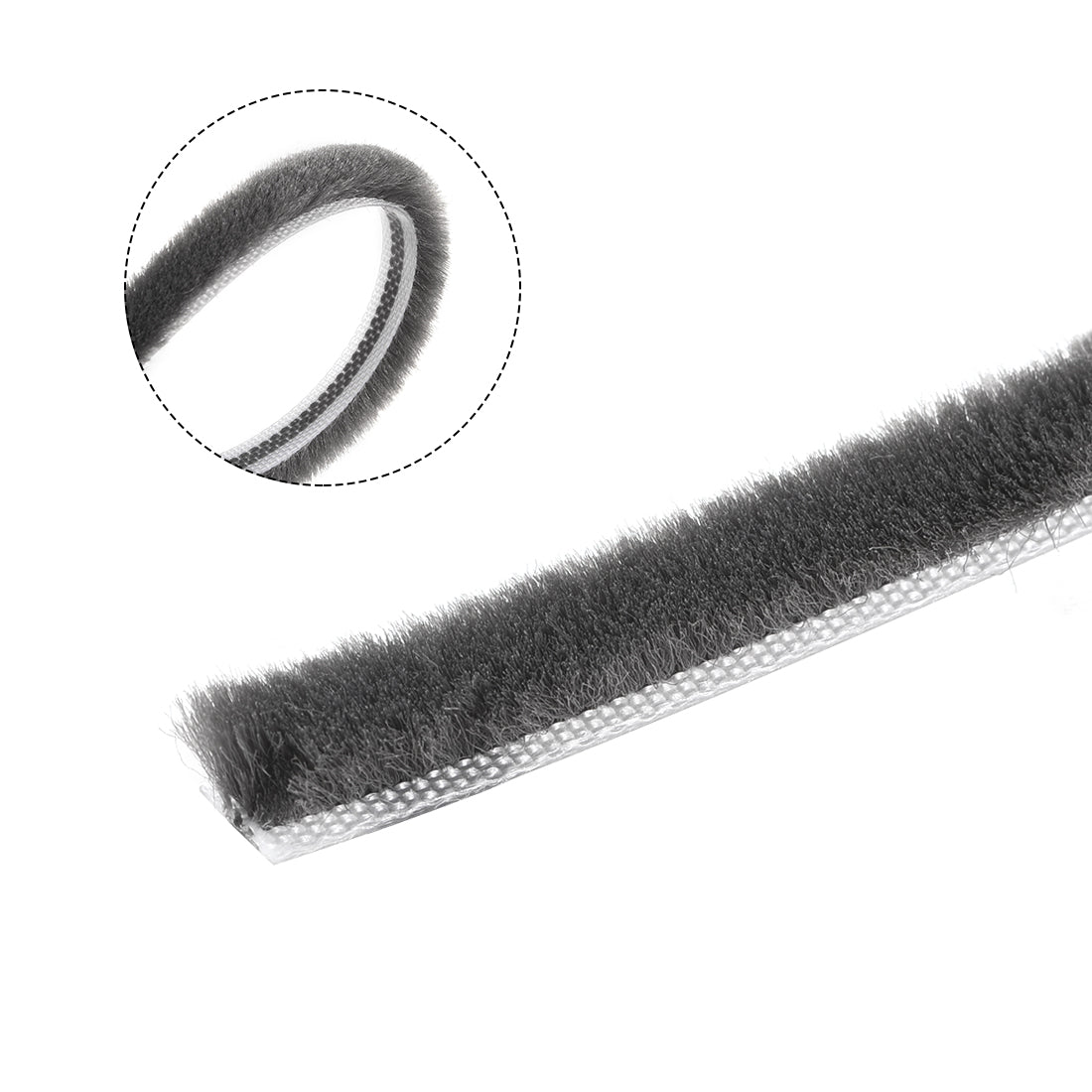 uxcell Uxcell Brush Weather Stripping, Card-Slot Seal Strip Pile Weatherstrip Door Sweep Brush for Door Window,