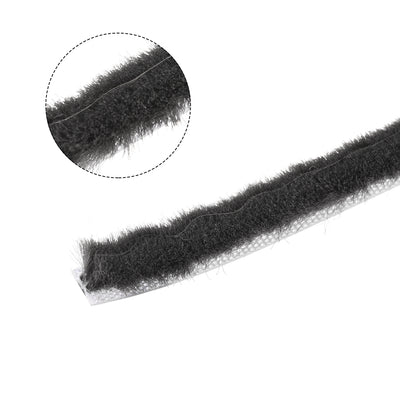 Harfington Uxcell Brush Weather Stripping, Card Slot Seal Strip Pile Weatherstrip Door Sweep Brush for Door Window W Silicon Sheet
