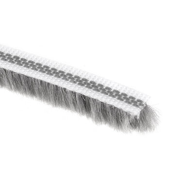 Harfington Uxcell Brush Weather Stripping, Card-Slot Seal Strip Pile Weatherstrip Sweep Elastic Brush for Door Window,