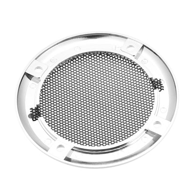 Harfington Uxcell Speaker Grill Cover 3.5 Inch 107mm Mesh Decorative Circle Subwoofer Guard Protector Silver