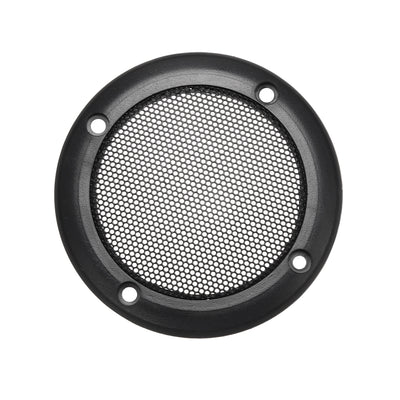 uxcell Uxcell Speaker Grill Cover 3.5 Inch Mesh Decorative Circle Subwoofer Guard Protector Black