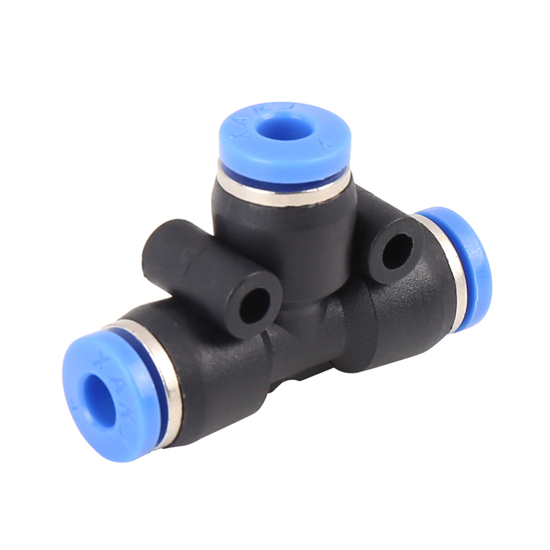 Harfington 5pcs Car 4mm Fuel Air Pipe Connectors Hose Fitting Adapters T-Shaped 3 Way
