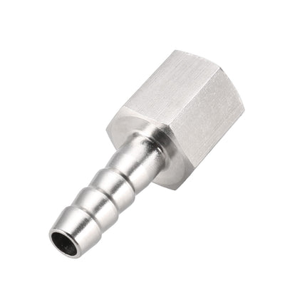 Harfington Uxcell Stainless Steel Barb Hose Fitting Connector Adapter 8mm Barbed x M14 Female Pipe 1Pcs