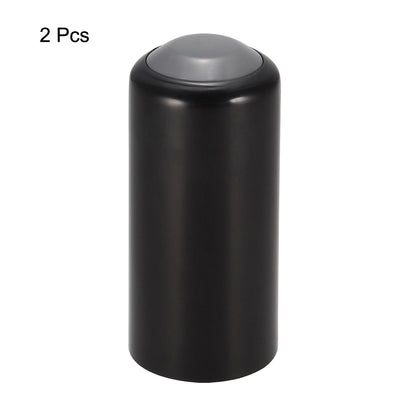 Harfington Uxcell Battery Cover Mic Battery Screw on Cap Cup Cover for PGX24 SLX24 PG58 SM58 BETA58 Wireless Gray 2Pcs