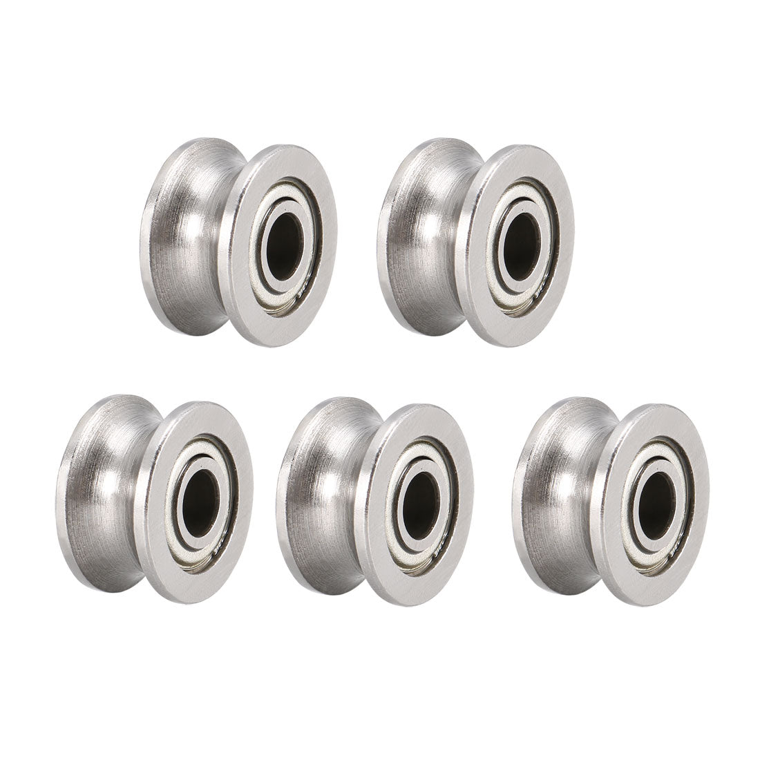 uxcell Uxcell U624ZZ Deep Groove Guide Pulley Rail Ball Bearings 4mmx13mmx7mm Double Metal Shielded Carbon Steel Bearings 5pcs