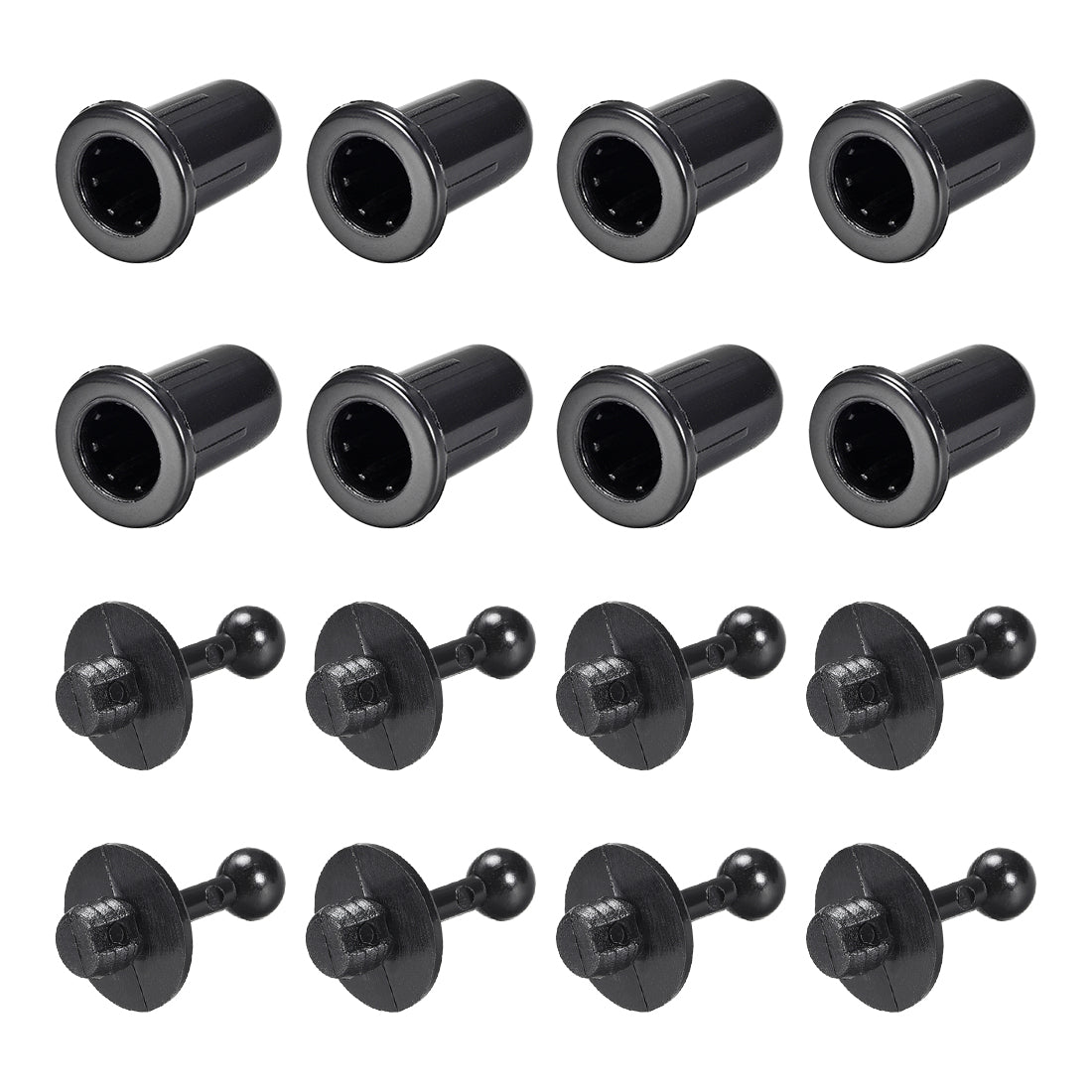 uxcell Uxcell Speaker Small Peg Kit Guides 25.5mm Black Dia 6mm 8 Pairs