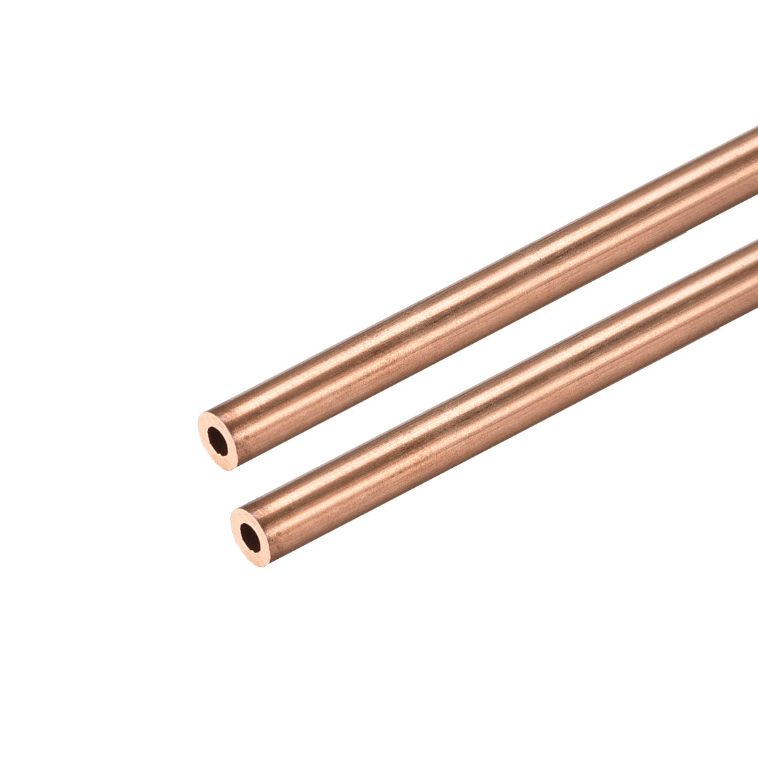 Uxcell Uxcell Copper Round Tube 10mm OD 1mm Wall Thickness 300mm Long Hollow Straight Pipe Tubing 2 Pcs