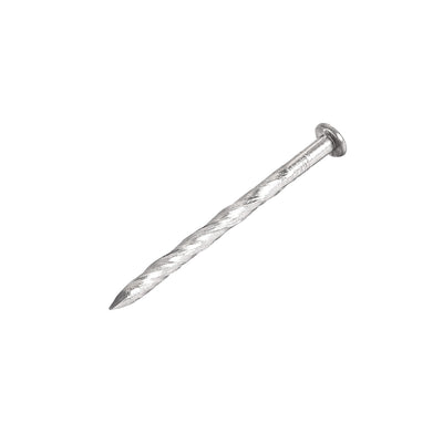 Harfington Uxcell Spiral Deck Nails Stainless Steel Nail Spiral Shank 41mmx3mm(LxD) , 200 Pcs
