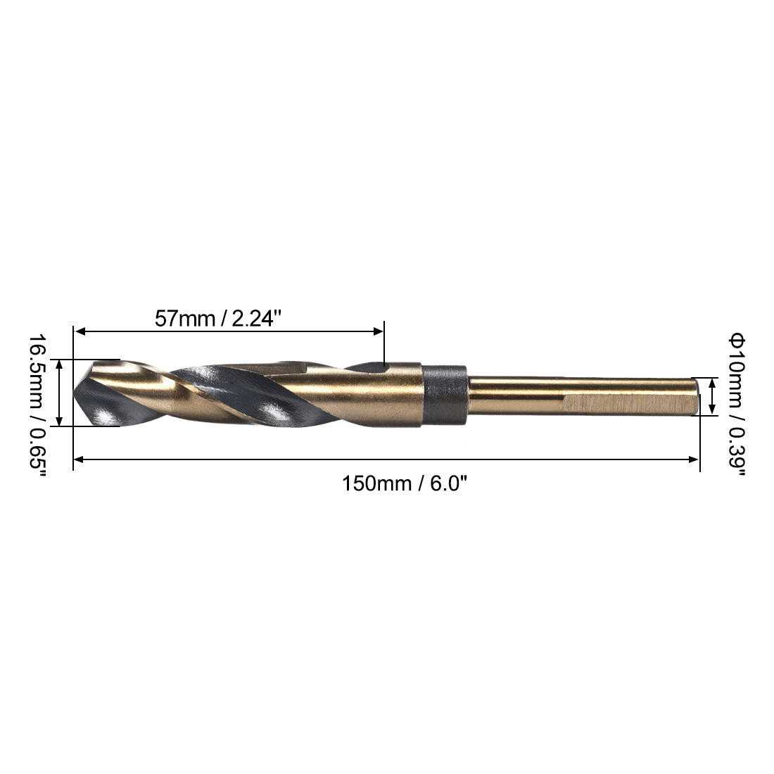 Uxcell Reduced Shank Twist Drill Bits HSS 4341 | Harfington