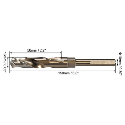 Harfington Uxcell Reduced Shank Twist Drill Bits HSS 6542
