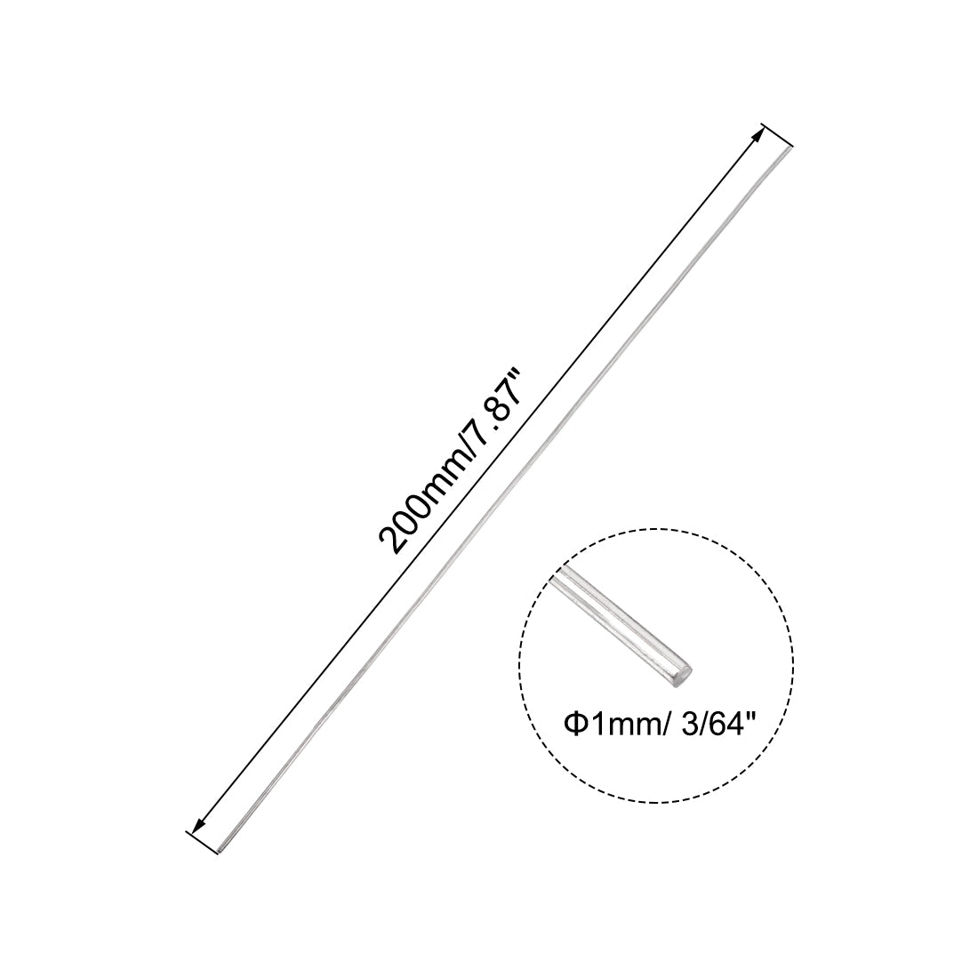 uxcell Uxcell 304 Stainless Steel Rod for RC Craft
