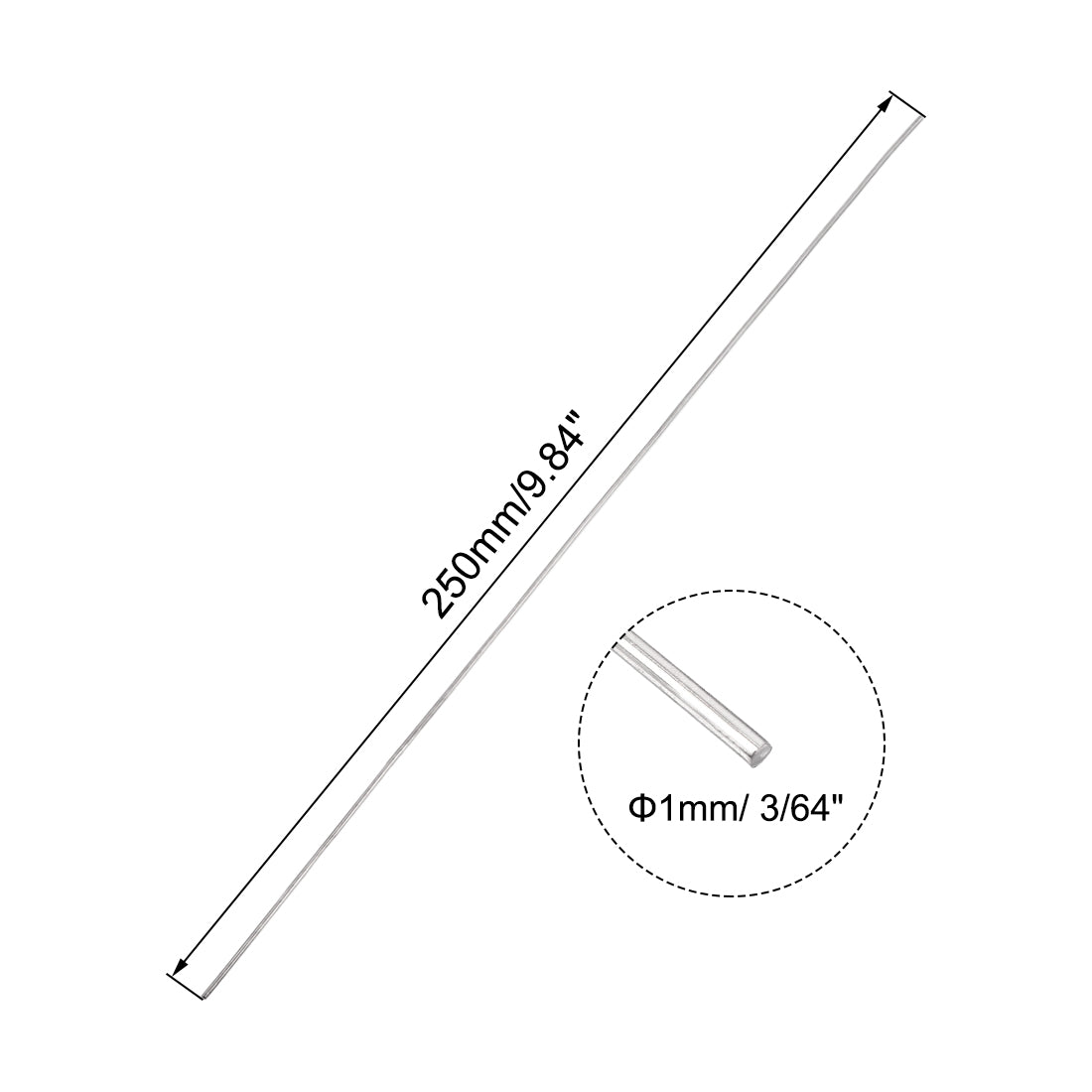 uxcell Uxcell Stainless Steel Support Rod for DIY Model