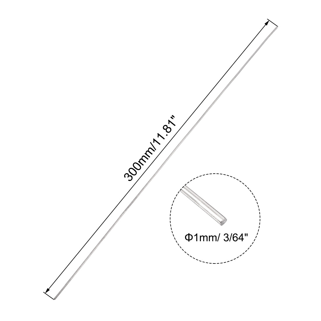uxcell Uxcell Stainless Steel Support Rod for DIY Model