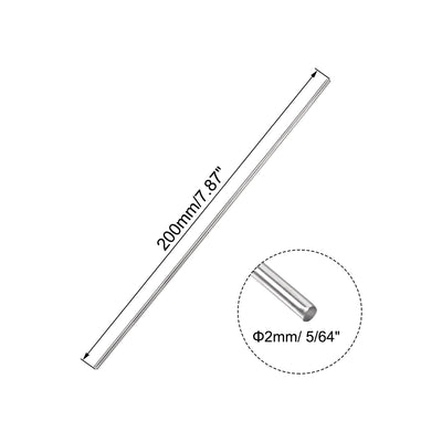 Harfington Uxcell Stainless Steel Round Rod Support Rod