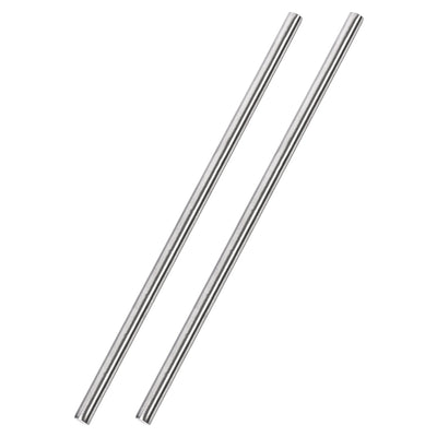 Harfington Uxcell 6mm x 300mm 304 Stainless Steel Solid Round Rod for DIY Craft - 2pcs