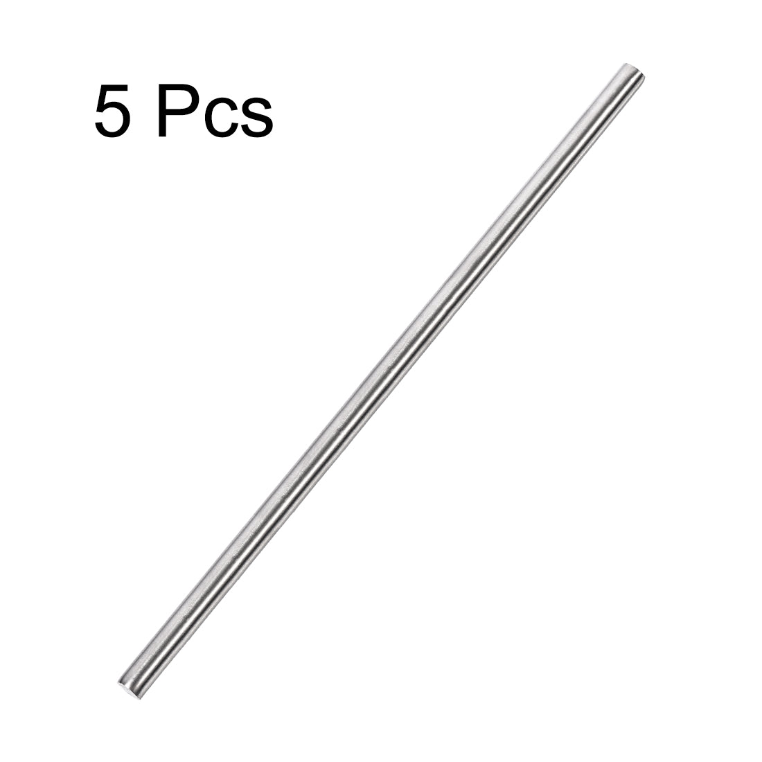 uxcell Uxcell 5pcs Solid Stainless Steel 304 Round Rod Bar Dia 8mm 250mm 300mm Length