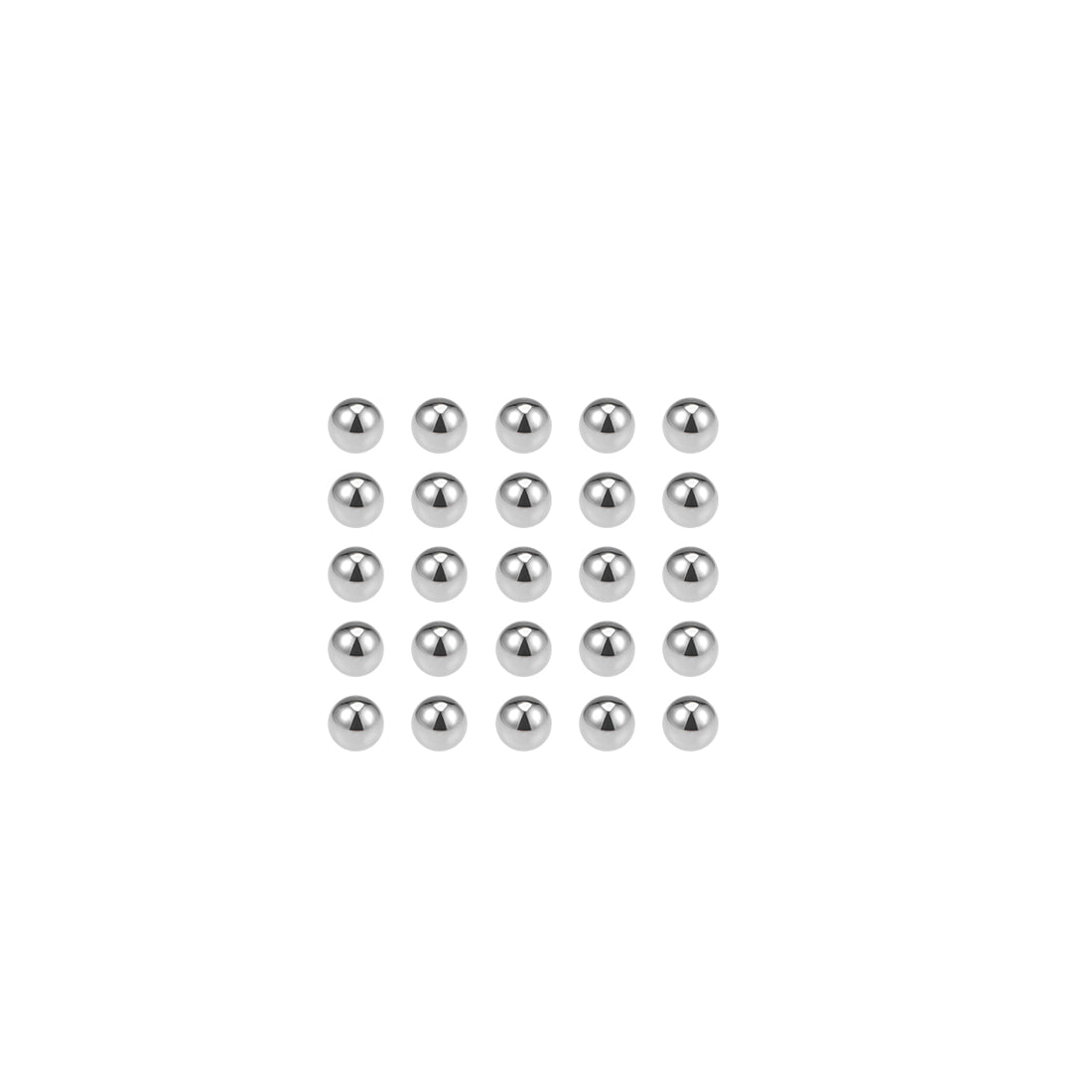 uxcell Uxcell Precision Balls 2.8mm Solid Chrome Steel G10 for Ball Bearing Bike Bicycle Keychain Wheel 25pcs