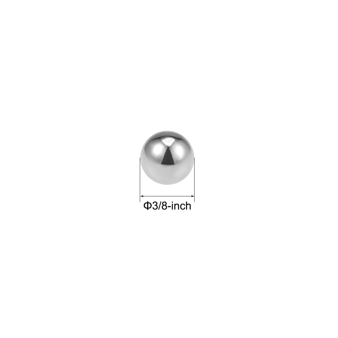 uxcell Uxcell Precision Balls 1/8" Solid Chrome Steel G10 for Ball Bearing Wheel 25pcs