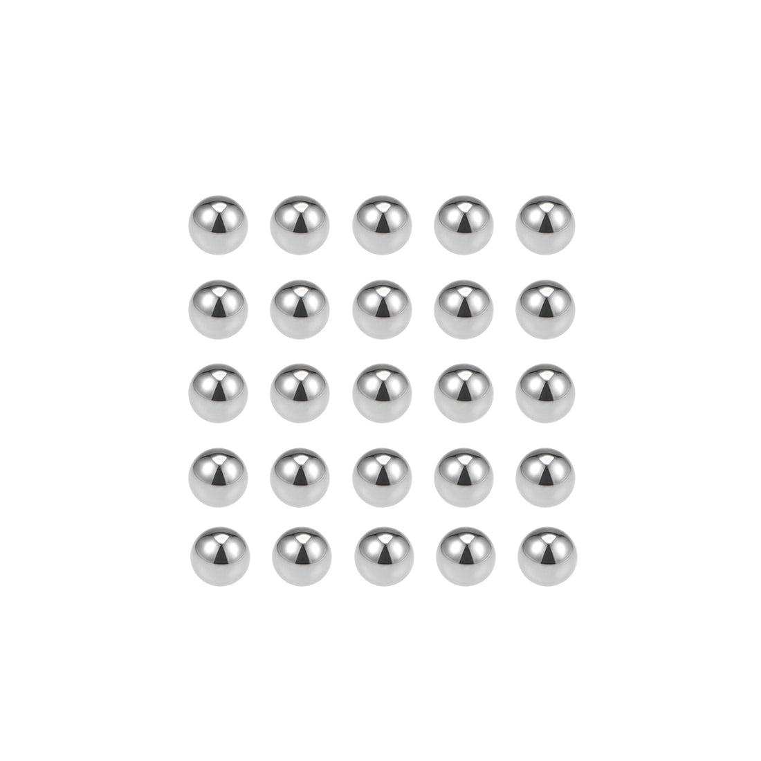 uxcell Uxcell Precision Balls 1/8" Solid Chrome Steel G10 for Ball Bearing Wheel 25pcs