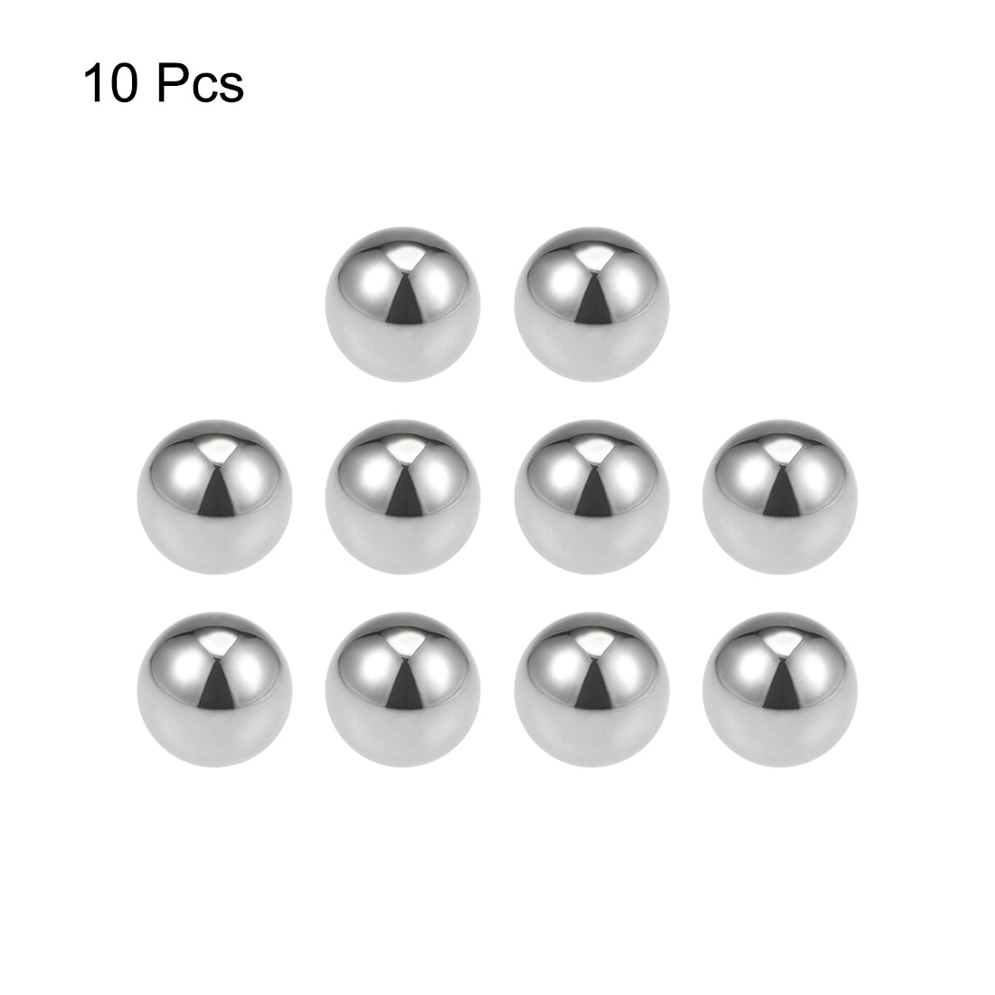 uxcell Uxcell Precision Balls 19/32" Solid Chrome Steel G10 for Ball Bearing Wheel 10pcs