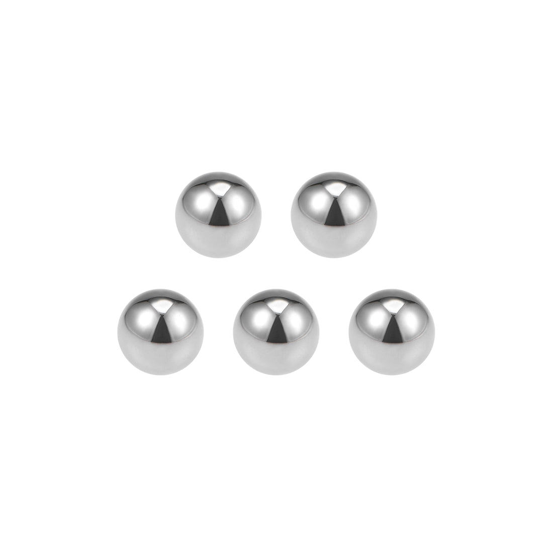 uxcell Uxcell Precision Balls 1/2" Solid Chrome Steel G10 for Ball Bearing Wheel 5pcs