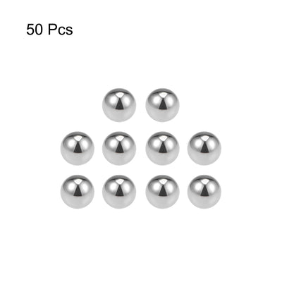 Harfington Uxcell Precision Balls 3/16" Solid Chrome Steel G25 for Ball Bearing Wheel 50pcs