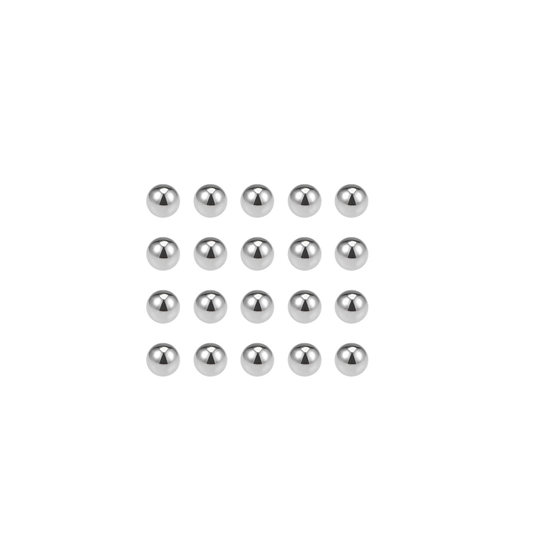 uxcell Uxcell Precision Balls 3/8" Solid Chrome Steel G25 for Ball Bearing Wheel 100pcs