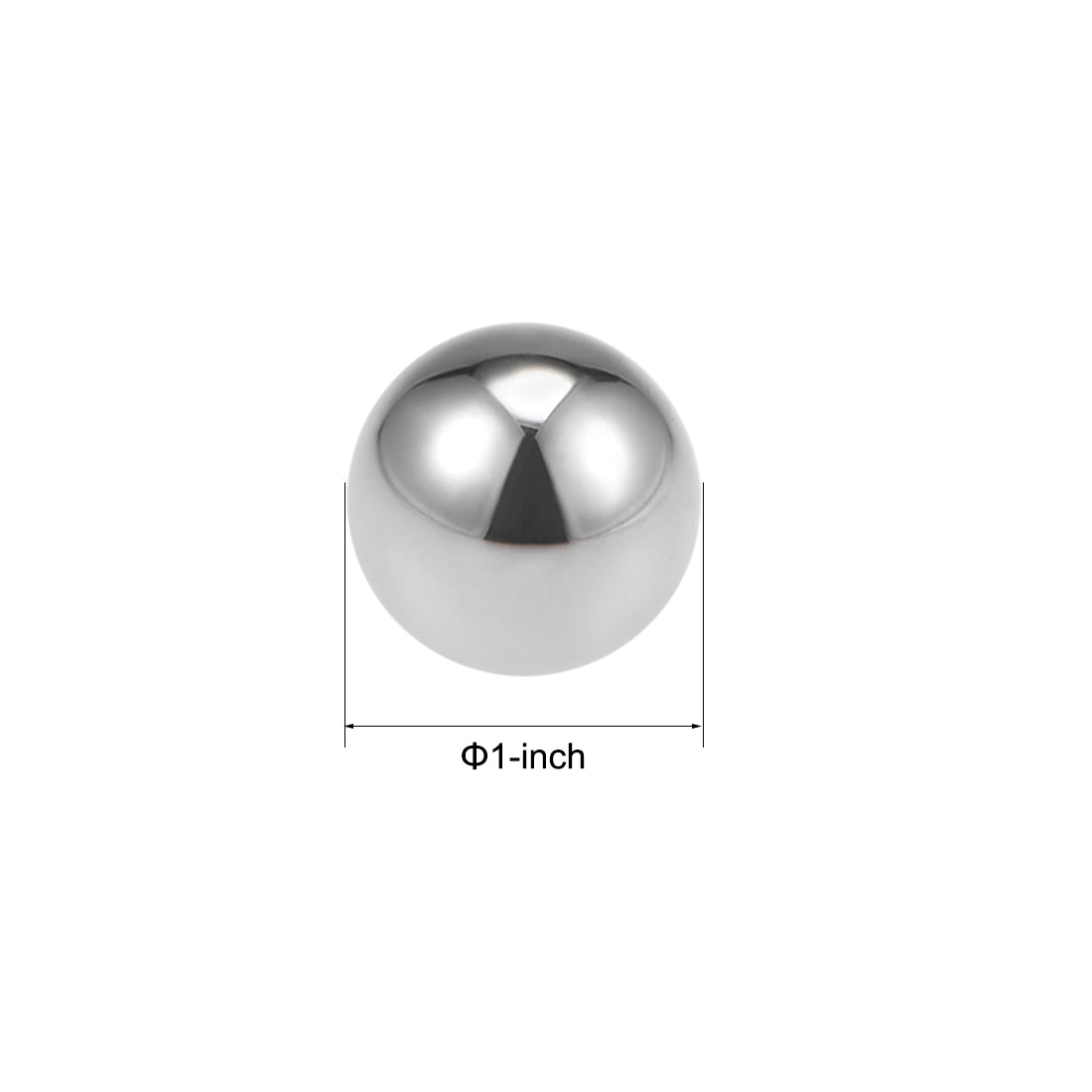 uxcell Uxcell Precision Balls 1" Solid Chrome Steel G25 for Ball Bearing Wheel 5pcs