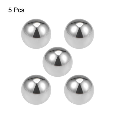 Harfington Uxcell Precision Balls 1" Solid Chrome Steel G25 for Ball Bearing Wheel 5pcs