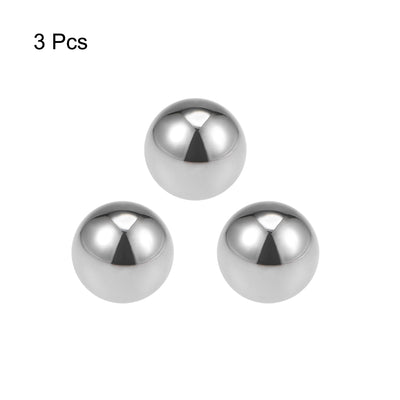 Harfington Uxcell Precision Balls 1" Solid Chrome Steel G25 for Ball Bearing Wheel 3pcs