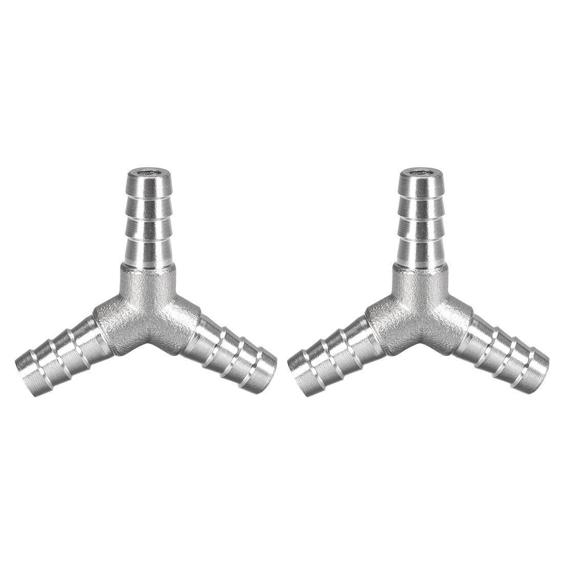 uxcell Uxcell 3/8-Inch (10mm) Hose ID Barb Fitting Stainless Steel 3 Way Y Shaped Union Home Brew Fitting 2pcs