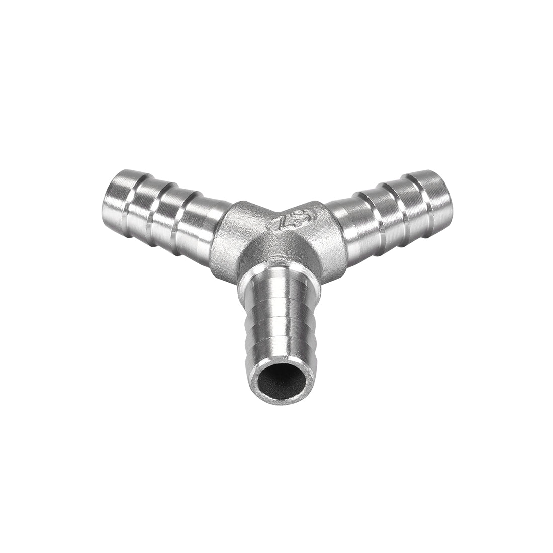 uxcell Uxcell 15/32-Inch (12mm) Hose ID Barb Fitting Stainless Steel 3 Way Y Shaped Union Home Brew Fitting