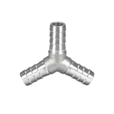uxcell Uxcell 5/8-Inch (16mm) Hose ID Barb Fitting Stainless Steel 3 Way Y Shaped Union Home Brew Fitting