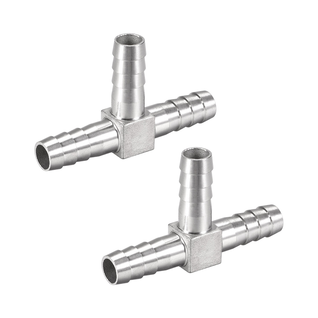 uxcell Uxcell 1/2-Inch (13mm) Hose ID Barb Fitting Stainless Steel 3 Way T-Shaped Union Home Brew Fitting 2pcs