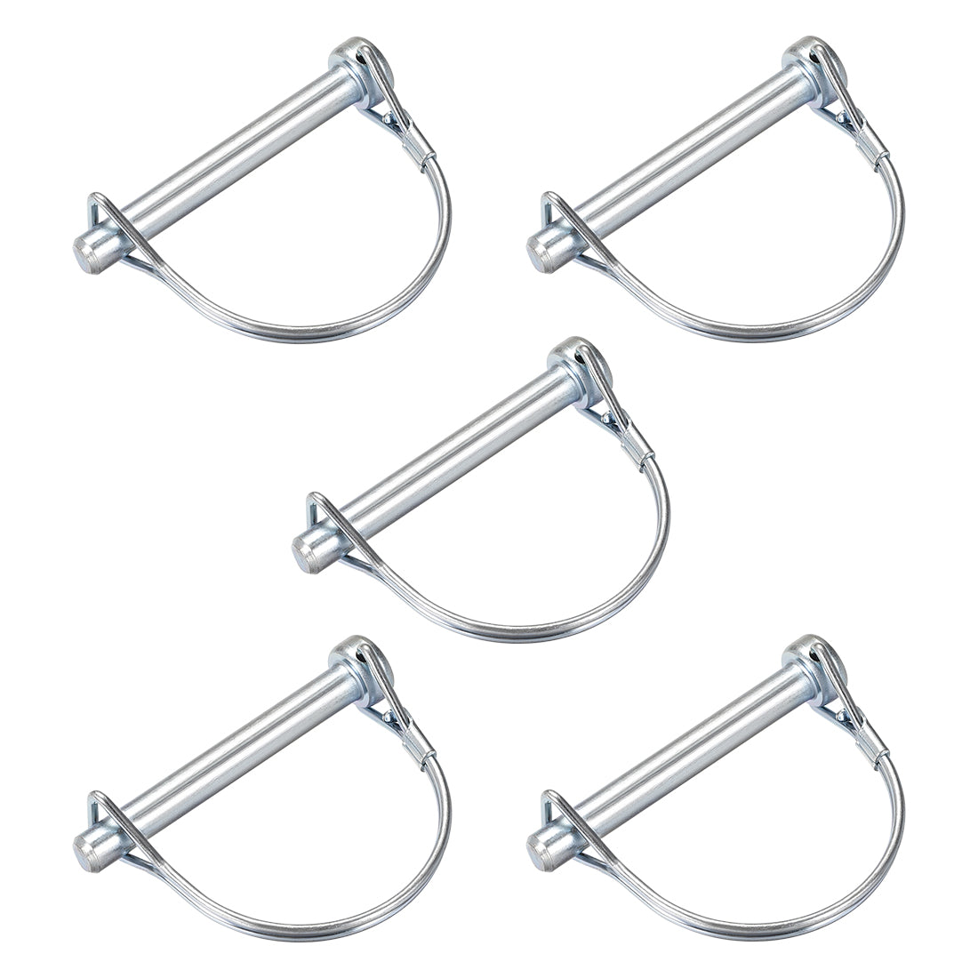 uxcell Uxcell Shaft Locking Pin 8mmx65mm Coupler Pin for Farm Trailers Lawn Arch 5Pcs